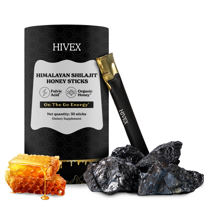 GOLD+ Shilajit Honey Sticks | Himalayan Resin with Honey & Saffron