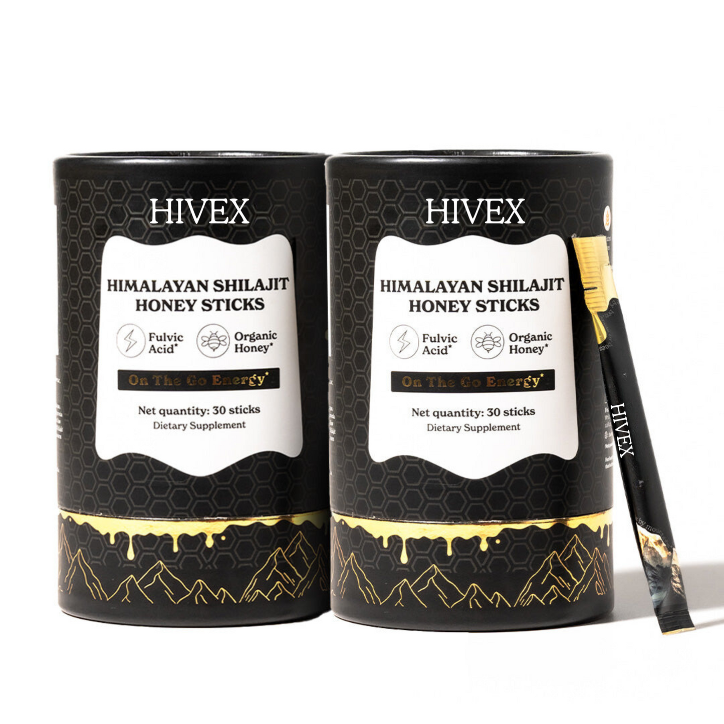 GOLD+ Shilajit Honey Sticks | Himalayan Resin with Honey & Saffron